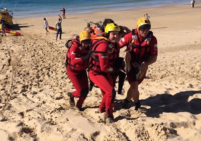 Land and sea rescue exercise in Plett