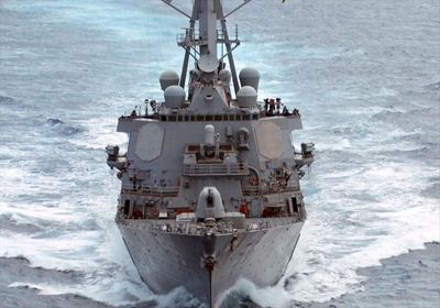 US Navy ship and oil tanker collide near Singapore