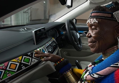 Ndebele art for BMW 7 Series