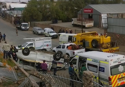 Beeldmateriaal wys botsing