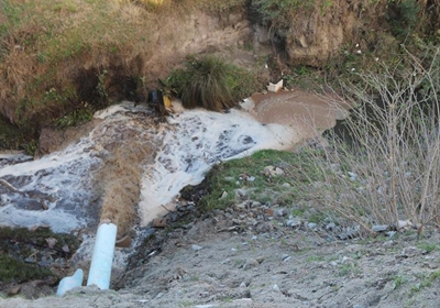 Sewage spill halted