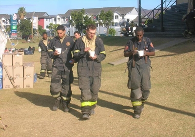 Warm, hearty meals for firemen
