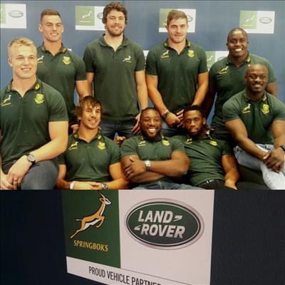 Land Rover joins the Spring Boks