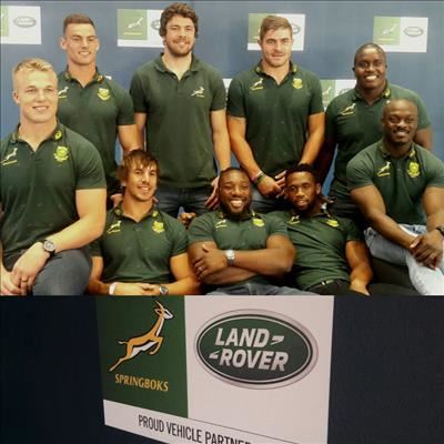 Land Rover joins the Spring Boks