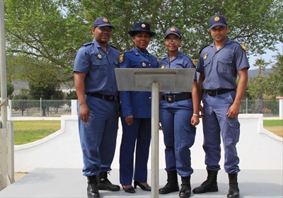Aspiring police officers lend a hand