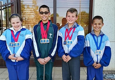 Skopboksers veg medaljes los