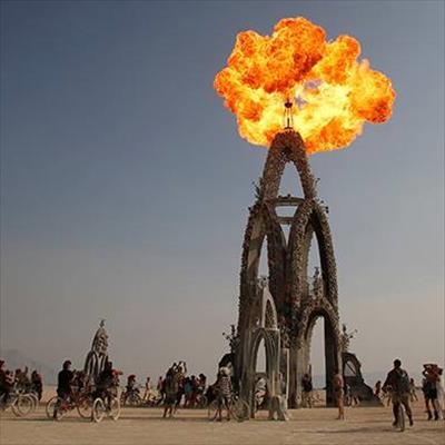 Burning Man attendee dies after running into flames