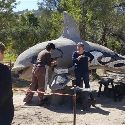 Orca joins Sedge mosaic marine life