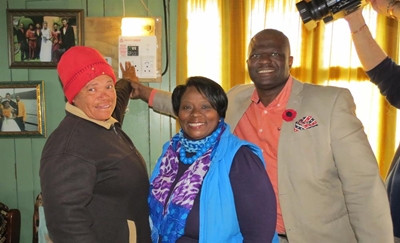 Electricity for 120 families in Sedgefield