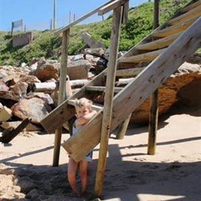 Danabaai strande kalf weg