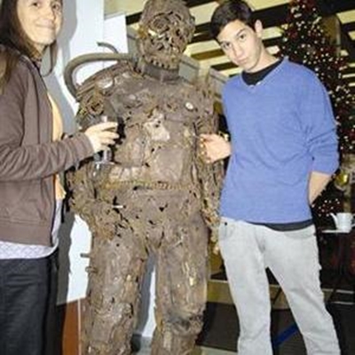 Robert and his resilient metal man