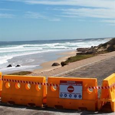 Werk aan eerste strand begin