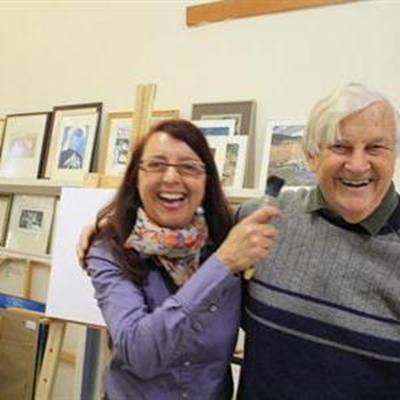 Theronda brought her spontaneity on visit from England