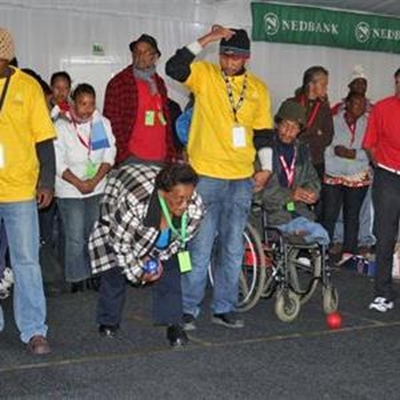 Disabled have fun with Boccia