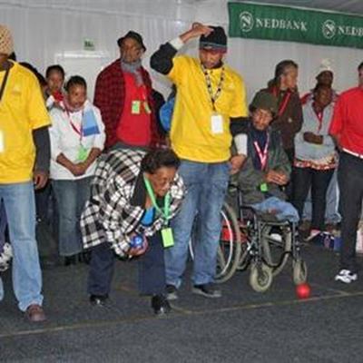 Disabled have fun with Boccia