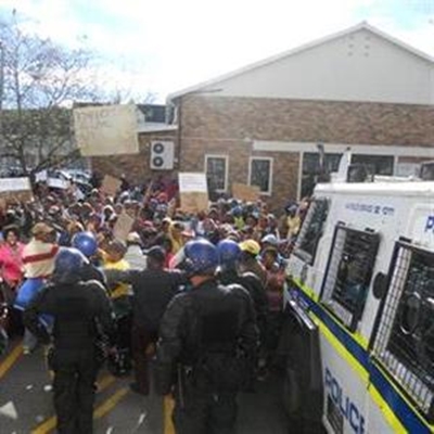 Allegations amid protest action