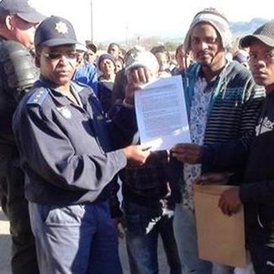Dysselsdorp jeug oorhandig memorandum