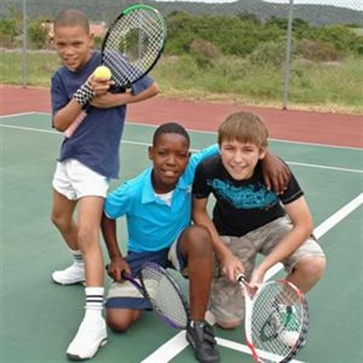Young and old on Sedgefield tennis courts