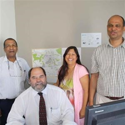 Electoral officers doing door-to-door visits