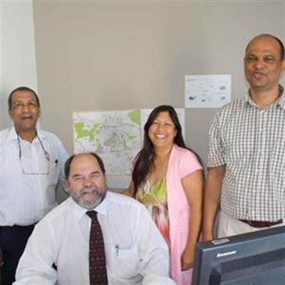 Electoral officers doing door-to-door visits