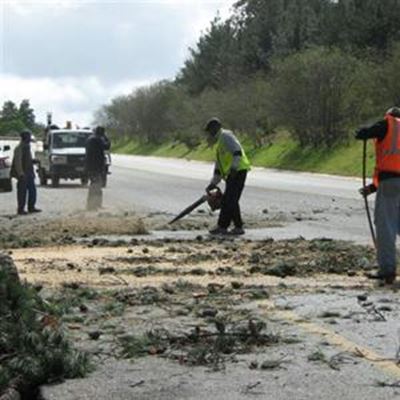 Last resting place disrupts traffic