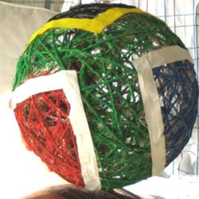 Create a ball for soccer art competition
