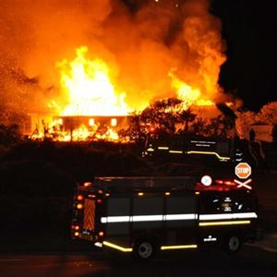 Local artist's gallery burns down