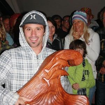 Surfing in memory of Ross Taylor