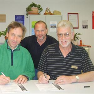 George signs agreement in Switzerland