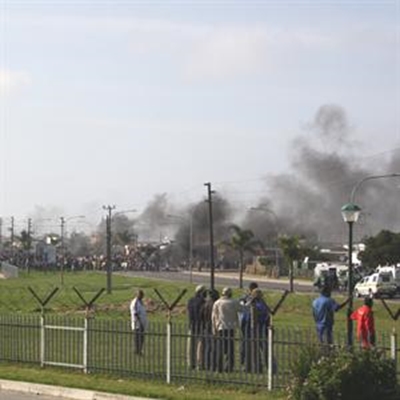 Peaceful protest turns violent