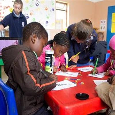 Montessori learners lend a hand