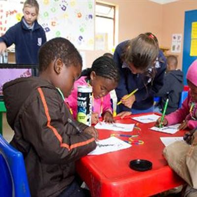 Montessori learners lend a hand