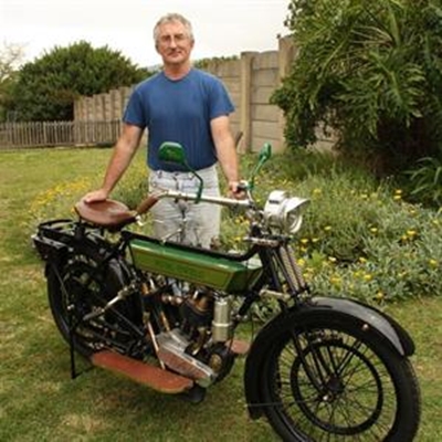 Elderly gentleman buys an old-timer