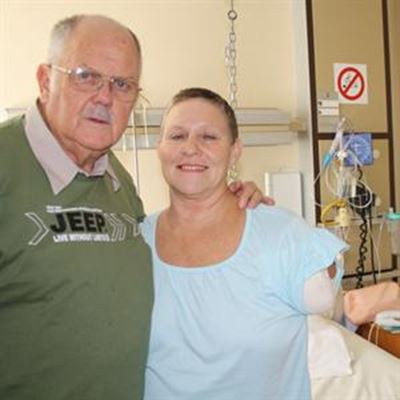 Marie gaan steeds bak met net een arm 