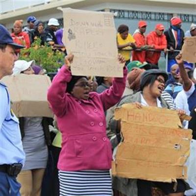 Protest to support arrested mates