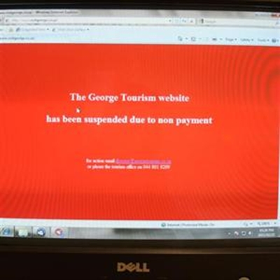 George website in the red