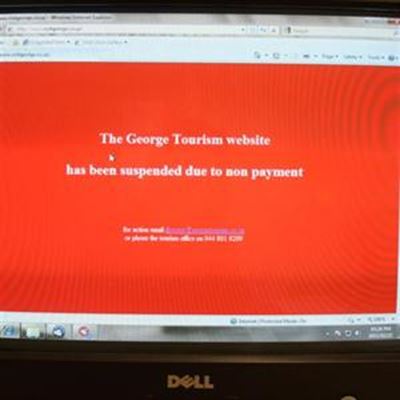 George website in the red