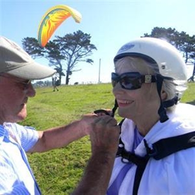 Action granny wants to climb every mountain, sail every sea ...