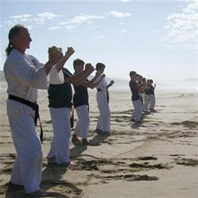 Training session on the beach at Swartvlei
