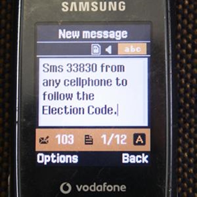 SMS to report infringements