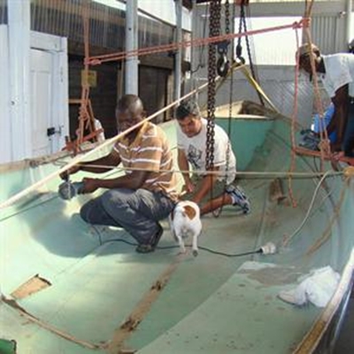 Naval Cutters under restoration