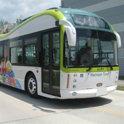 First commercial electric bus service