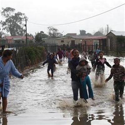 Flooding after heavens open