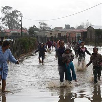 Flooding after heavens open