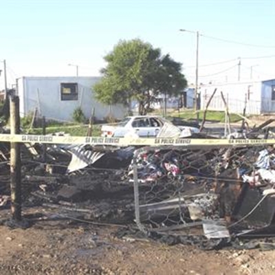 Shack fire claims 2 lives
