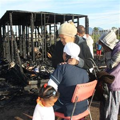 Gesin verloor alles in brand