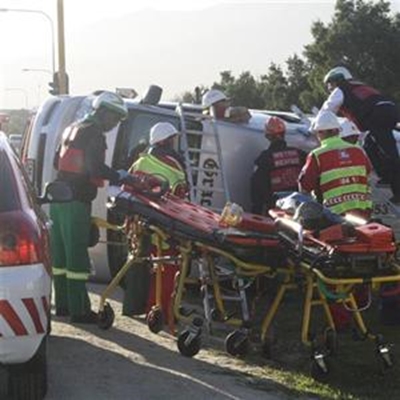 Taxi rol, passasiers met lere uitgehaal 