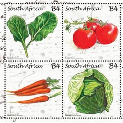 Stamps celebrate healthy earth and healthy vegetables