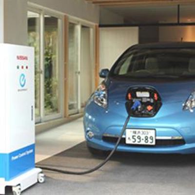 Nissan LEAF kan huishouding van elektrisiteit voorsien 