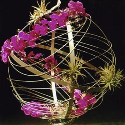 Floral artist displays work abroad